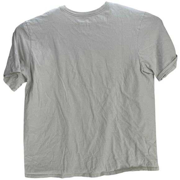 Nike Tee Shirt Mens XL Beige Short Sleeve Logo 100% Cotton Athletic Cut Retro - Picture 2 of 6